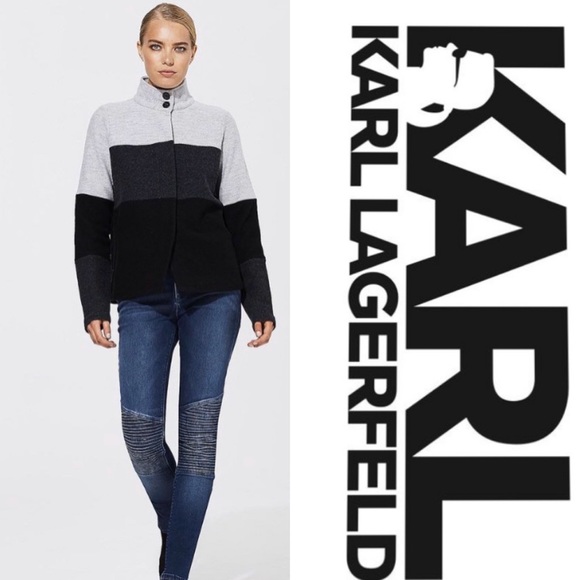 SOLD Karl Lagerfeld sweater-jacket - Picture 5 of 5